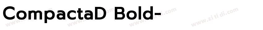 CompactaD Bold字体转换